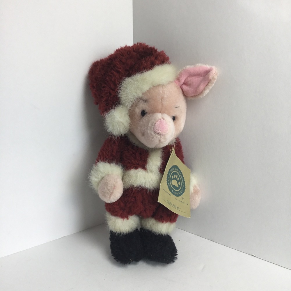 Boyds Bears Santa Piglet Plush Christmas Holiday Collectible